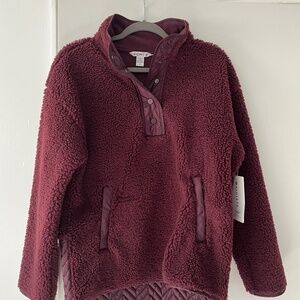 Athleta Sherpa Pullover/Sweatshirt